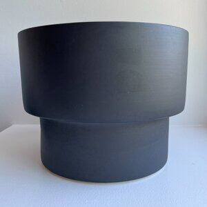 The Citizenry ‘Mekong’ plant pot, succulent planter, matte black, mcm decor 9.5"